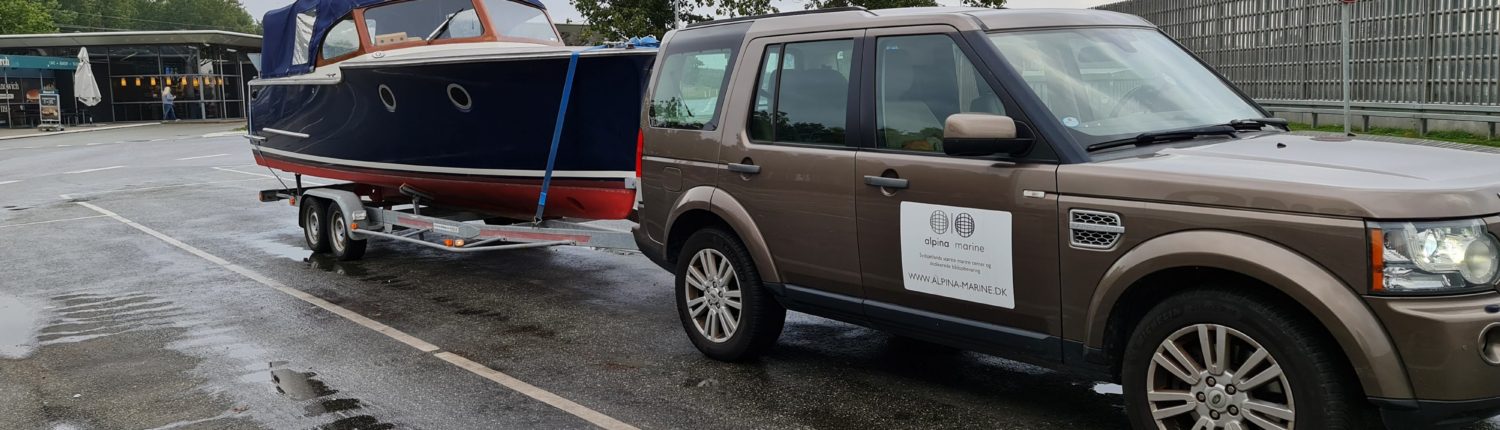 Vi afhenter Nordi Cruiser på kundes egen bådtrailer.